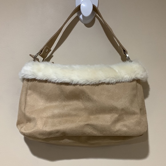 Faux Suede / Faux Fur bag - Picture 2 of 11